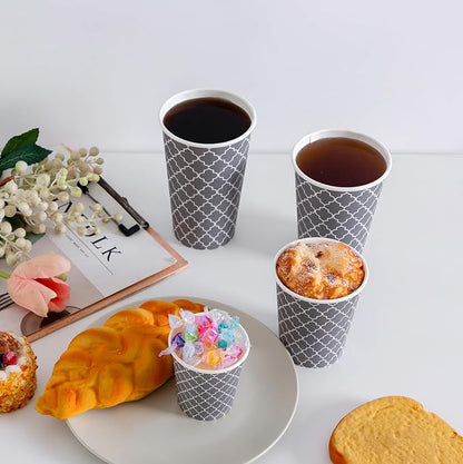 Lamosi Coffee Cups 12 oz 500 Pack, Disposable Paper Coffee Cups, Hot Cups | - Image 4