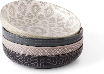 Signature Housewares 36 OZ Shallow Dinner Bowls/Deep Plates Perfect by SignatureHousewares