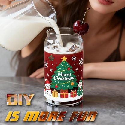 Etolies Drinking Glasses Set of 10, 17oz Can Shaped Glass Cups, Cute Coffee - Image 6