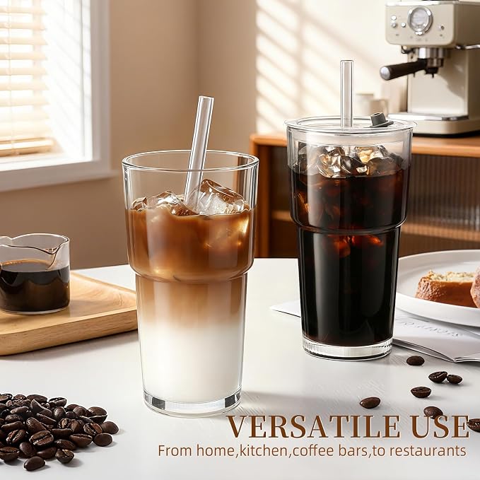 Iced Coffee Cups with Lids: Coffee Bar Accessories - Image 6