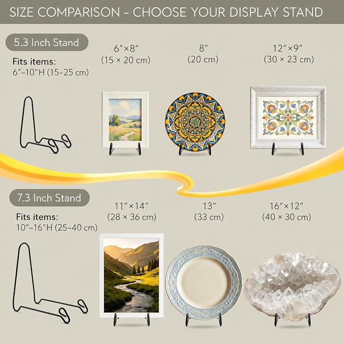 Artliving 2 Pack Display Stand Easel Iron Bowl Stands - Image 9