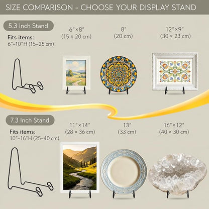 Artliving (4 Pack Black Display Stand Easel Iron Bowl Stands - Image 9