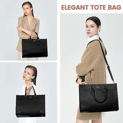 LOVEVOOK Laptop Bag for Women 17 lnch, Waterproof Laptops Tote Bags for Womens - Image 2