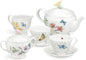 Lenox Butterfly Meadow Porcelain Teapot and Tea Cup Set, 48oz | Dishwasher safe by Lenox