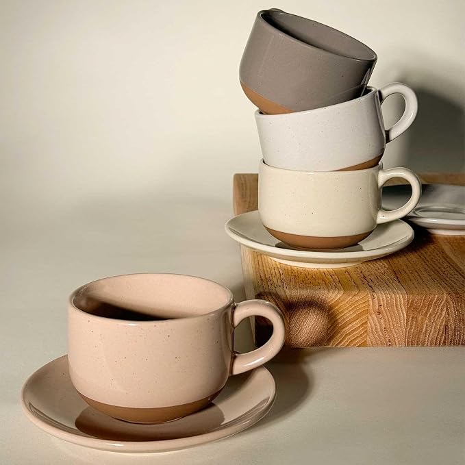 Mora Ceramics 8oz Cappuccino Mug Set of 4 - Image 5