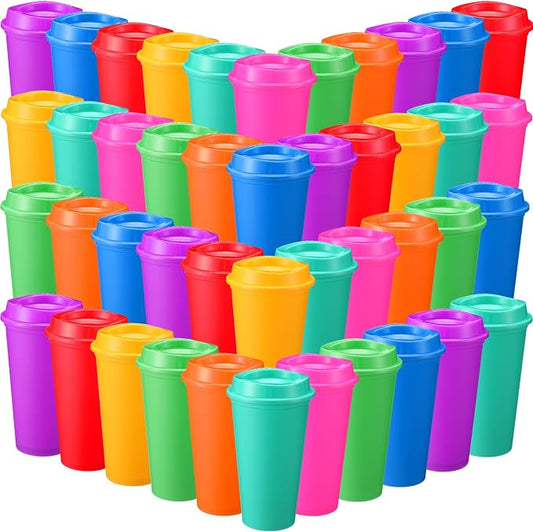 Honeydak 45 Pack 16 oz Reusable Coffee Cups by Honeydak