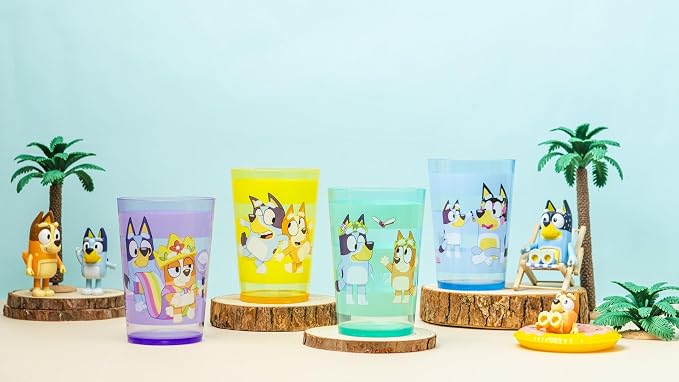 Zak Designs Bluey Nesting Tumbler Set Includes Durable Plastic Cups - Image 10