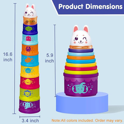 WEEJOYGAM Stacking Cups Baby Toys 6-12 Months, Stacking Toys - Image 7