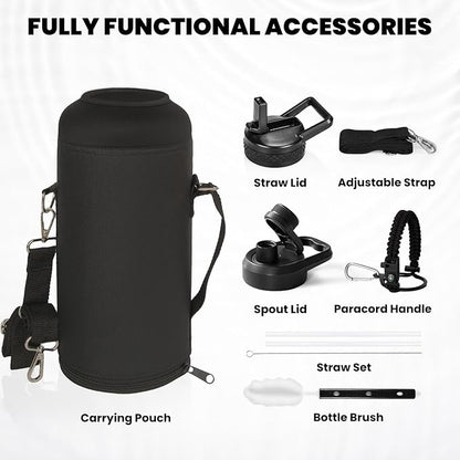 RAYMYLO Insulated Water Bottle 87 oz, Triple Wall Vacuum Stainless Steel | - Image 7