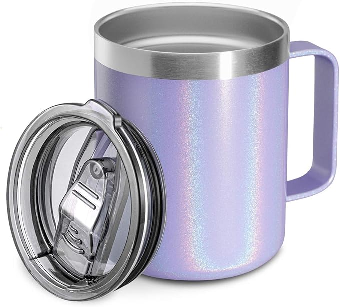 12 oz Insulated Travel Coffee Mug by ALOUFEA