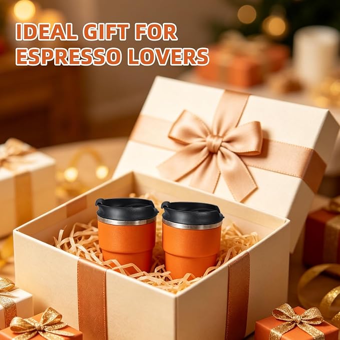 CHLJAR Espresso Cups, 6oz Insulated Espresso Cup Set of 8, Espresso Shot Cups - Image 6
