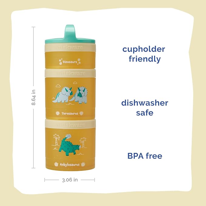 Whiskware Dinosaur Stackable Snack Containers - Image 2