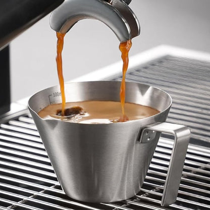 YARRAMATE Stainless Steel Espresso Shot Cup, 3.4oz/100ml | Heat Insulated Grip by YARRAMATE
