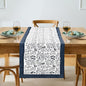 Denim Blue Hand Block Print 100% Cotton Table Runner 16x90 Inch | Perfect by Ridhi