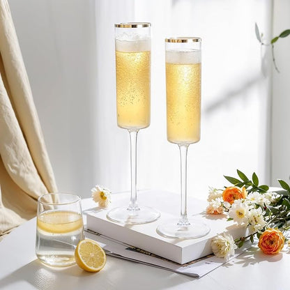 Ciaell 24 Pack Plastic Champagne Flutes - Image 4