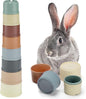 8 Pcs Stacking Cups for Bunny, Hiding Food and Playing, Keeping Bunnies Busy by MEWTOGO