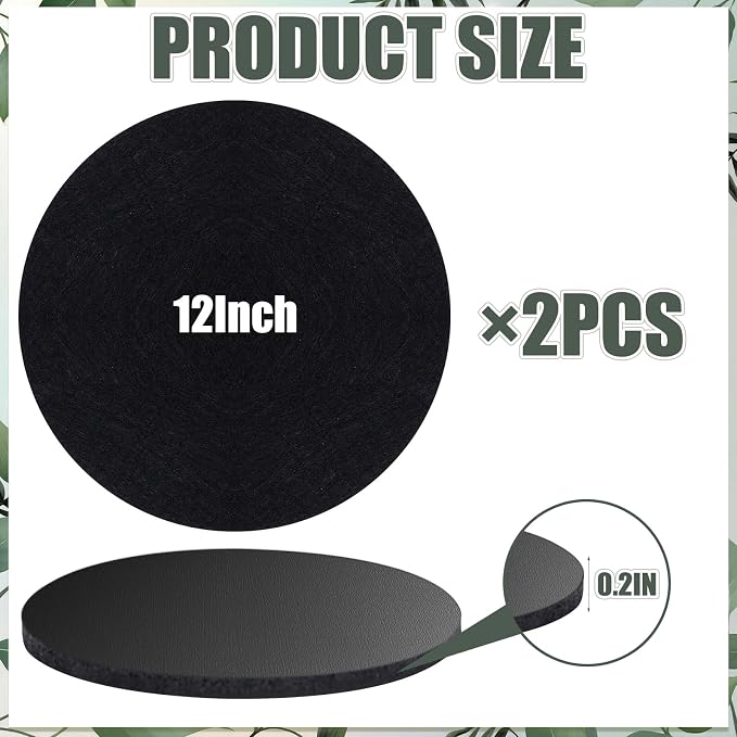 Plant Coaster Mat Reversible, Household Products Absorbent/Waterproof - Image 2
