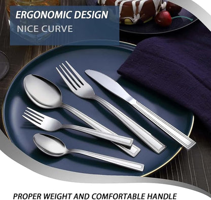 Hunnycook 60-Piece Silverware Set - Image 5