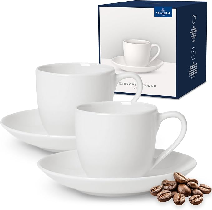 Villeroy & Boch For Me Espresso Cup & Saucer : Set of 2, Premium Porcelain by Unknown