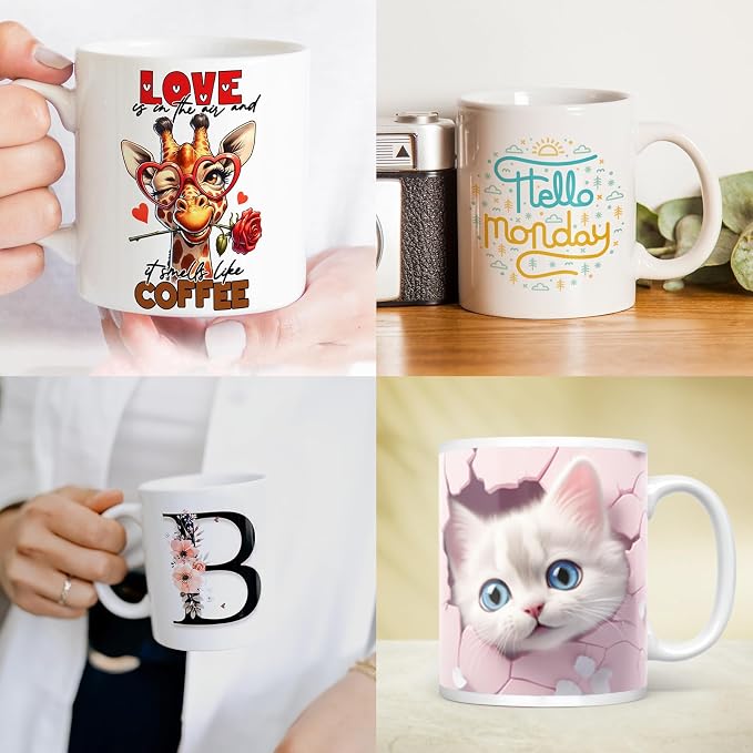 Dmsky Sublimation Mugs White Ceramic Photo Cups Blank Bulk Coffee - Image 6