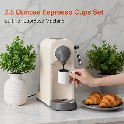 2.5oz Ceramic Espresso Cups, Demitasse Cups - Image 4