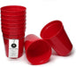 Rolling Sands 16 oz. Reusable Plastic Stadium Cups, 8 Pack, Made in USA by RollingSands
