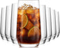 16oz Drinking Glasses Set of 8, Lead-Free Crystal Tall Water Glass Glassware | by Unknown
