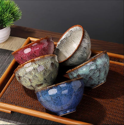 Ceramic Chinese Kung Fu Tea Set, Japanese Style Tea Cup, Yerba Mate Tea Set - Image 2