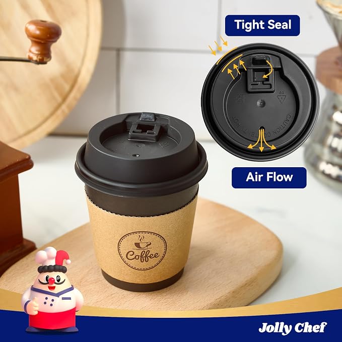 JOLLY CHEF 100 Count 10 oz Coffee Cups - Image 3