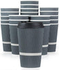 Disposable Coffee Cups With Lids - 16 oz To Go Coffee Cup. Large Travel Cups by Glowcoast
