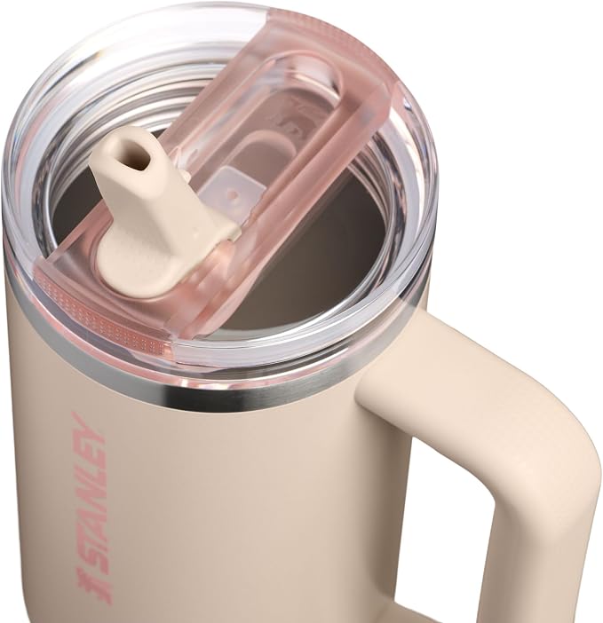 STANLEY Quencher ProTour Flipstraw Tumbler, 30 oz, Champagne | Built-In Straw & - Image 2