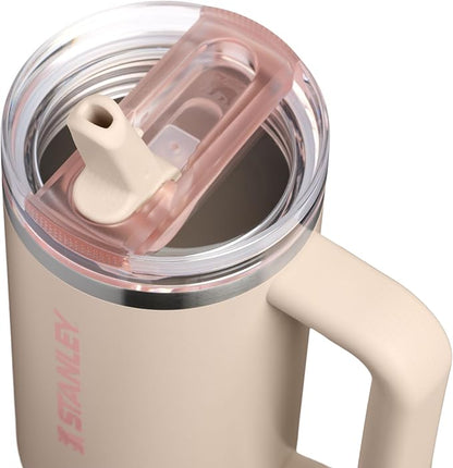 STANLEY Quencher ProTour Flipstraw Tumbler, 30 oz, Champagne | Built-In Straw & - Image 2