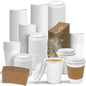 Ginkgo 100 Pack 8 oz Thickened Coffee Cups by HOME