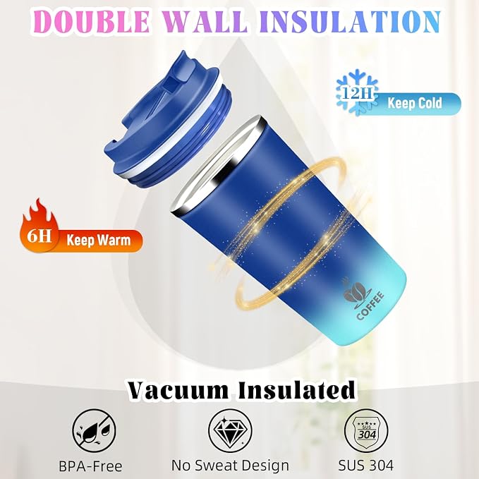17oz Insulated Travel Coffee Mug - Image 5