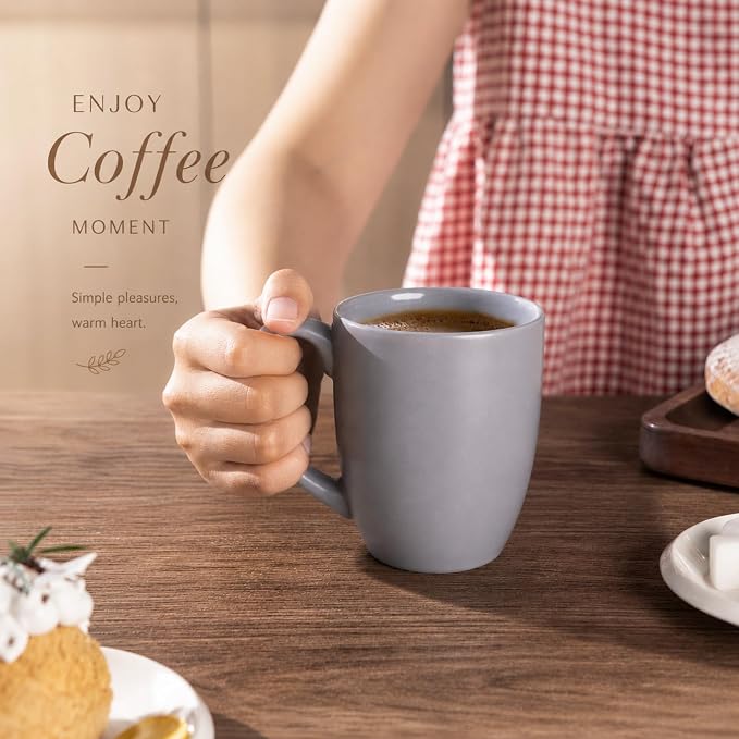 AmorArc 12 oz Coffee Mugs Set of 6, Ceramic coffee mugs - Image 6