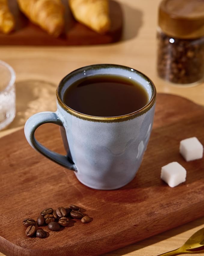 famiware Coffee Mugs Set of 6, Ocean Round 11.5oz Coffee Cup Set - Image 2