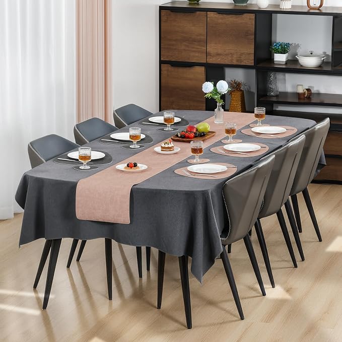 Faux Leather Placemats Set of 6, Dual Sided - Image 6