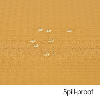 maxmill Weaved Texture Rectangle Tablecloth Water Resistant Wrinkle Free Spill-Proof, Soft Table Cloth for Dining Room Decoration, Banquet Parties Event Holiday Dinner, 60 x 84 Inch Ochre Yellow