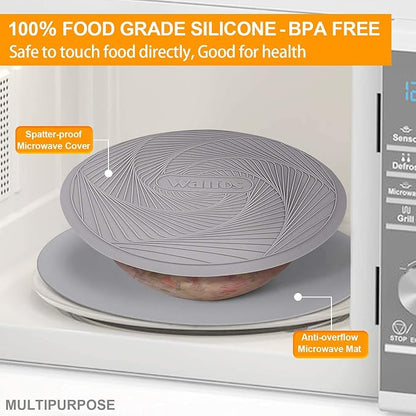 Walfos Silicone Microwave Mats, Heat Resistant Multi-Purpose Microwave Trivet - Image 6