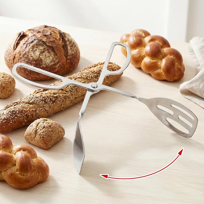 4-Pack Stainless Steel Salad Tongs & Serving Tongs - Image 5