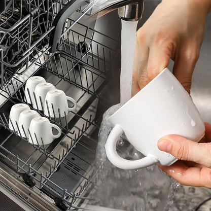 HASENSE 6 Ounce Ceramic Cappuccino Cups - Image 7