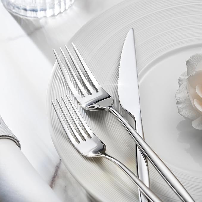 18/10 Silverware Set for 6, 30 Piece Stainless Steel Flatware Cutlery Set | - Image 6