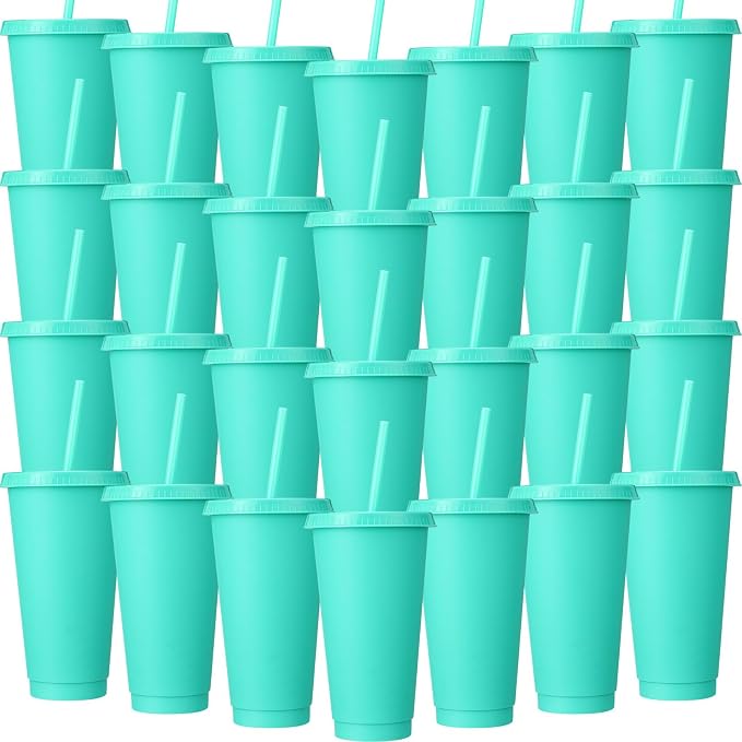 Honeydak 60 Pack Tumbler with Straw and Lid Bulk Cups by Honeydak