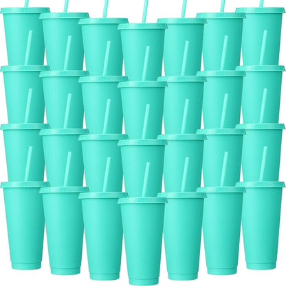 Honeydak 60 Pack Tumbler with Straw and Lid Bulk Cups by Honeydak