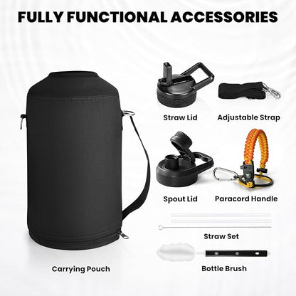 RAYMYLO Insulated Water Bottle 64 oz, Triple Wall Vacuum Stainless Steel | - Image 7