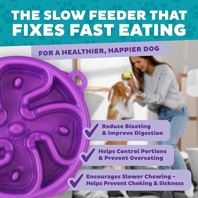 Outward Hound Fun Feeder Slo Bowl – Medium 2‑Cup Capacity, Slow Feeding - Image 5