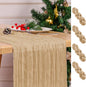 4 Pack Beige Table Runner 17 x 108inch Cheesecloth Table Runner Boho Gauze by Lumaycens