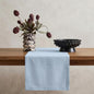 Solino Home 100% Pure Linen Table Runner Ice Water Long, Fete 14 x 108 in | by SolinoHome