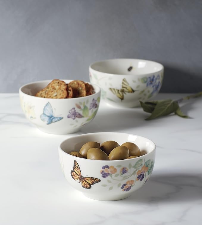Lenox 890449 Butterfly Meadow Kitchen 3-Piece Mini Bowl Set - Image 4