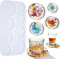 HeyClear 8-Cavity Coaster Resin Molds by HeyClearResin
